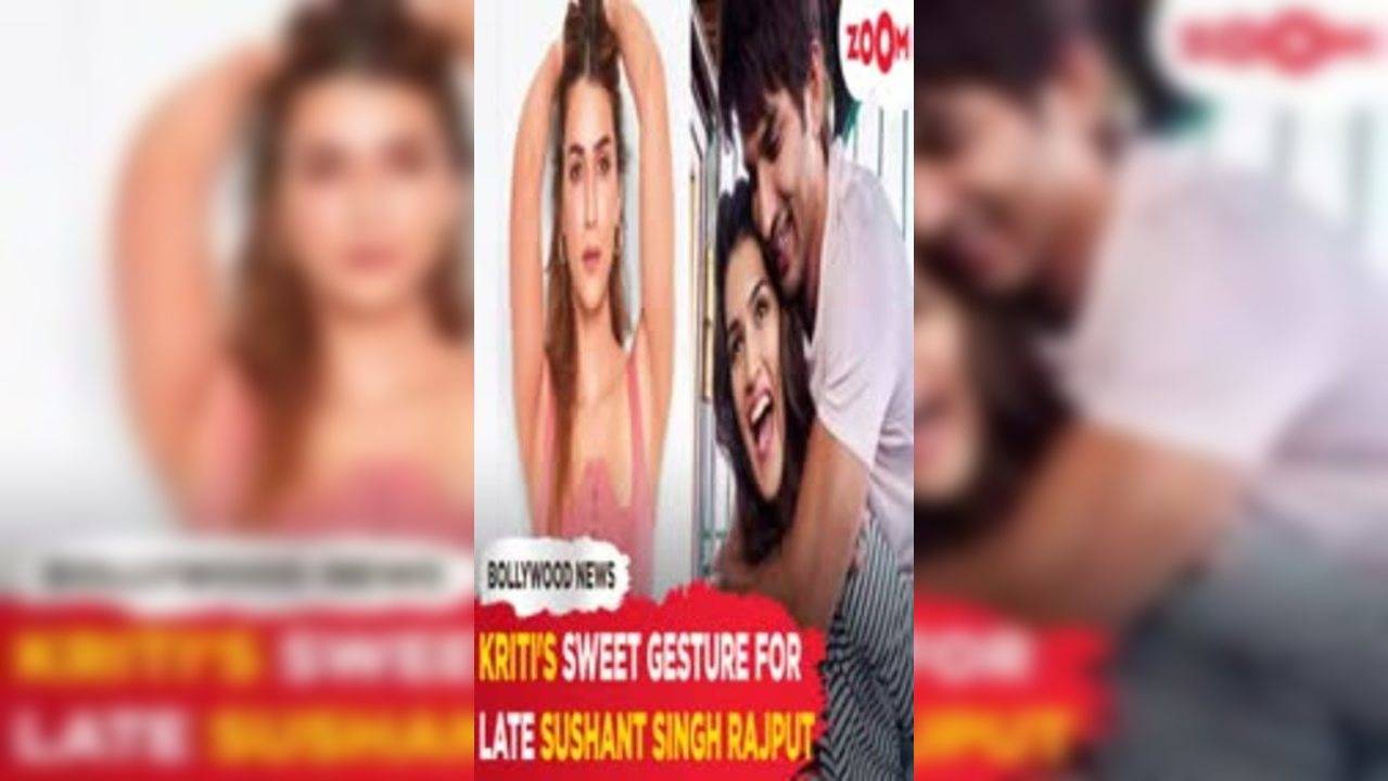 Kriti Sanons Production House Is A Tribute To Sushant Singh Rajput Bollywood News News News 8689