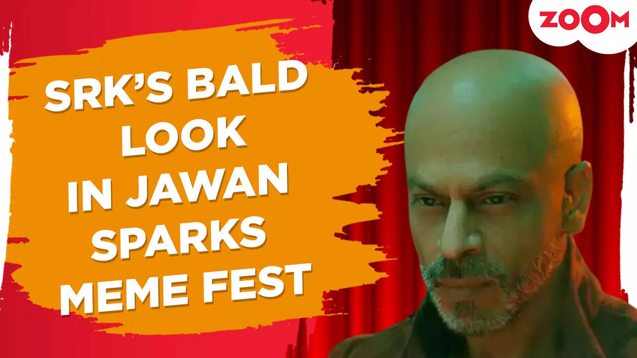 Shah Rukh Khan Gets Hilariously Trolled For Bald Look In Jawans New Prevue Bollywood News 