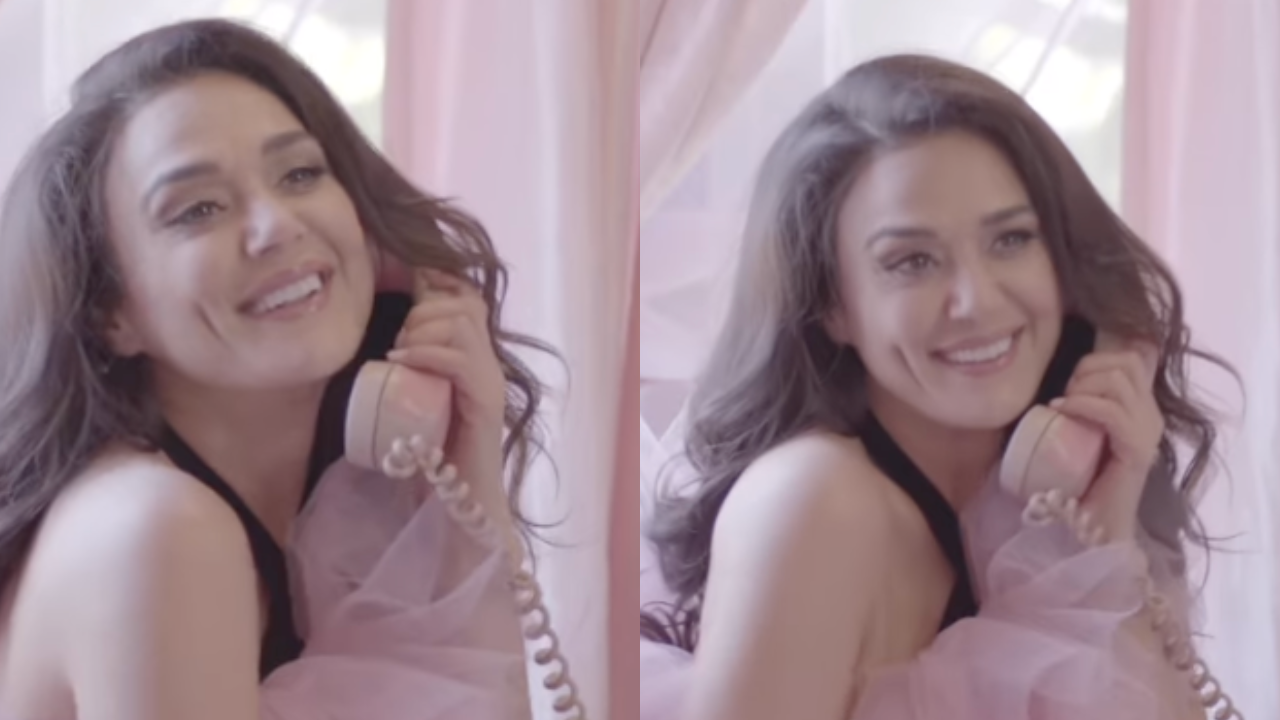 Preity Zinta Is The Ultimate 'Barbie' Doll In Ruffled Pink Dress, Vintage Shoes. WATCH