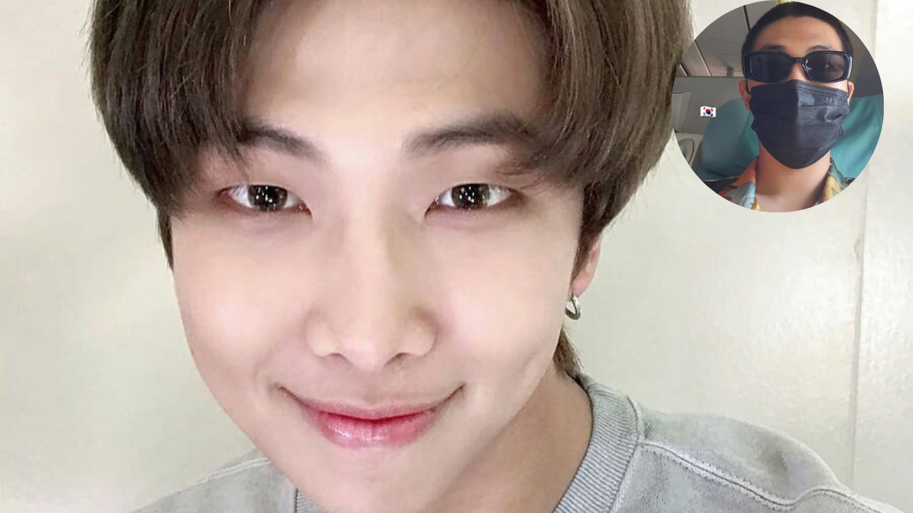 BTS' RM Flashes New Haircut In Flight Selfie, Sends ARMYs Into Meltdown ...