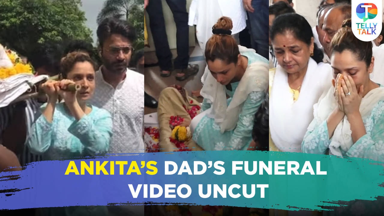Ankita Lokhande Breaks Down During Her Dads Last Rites Shraddha Arya Arrives Uncut Funeral 7027