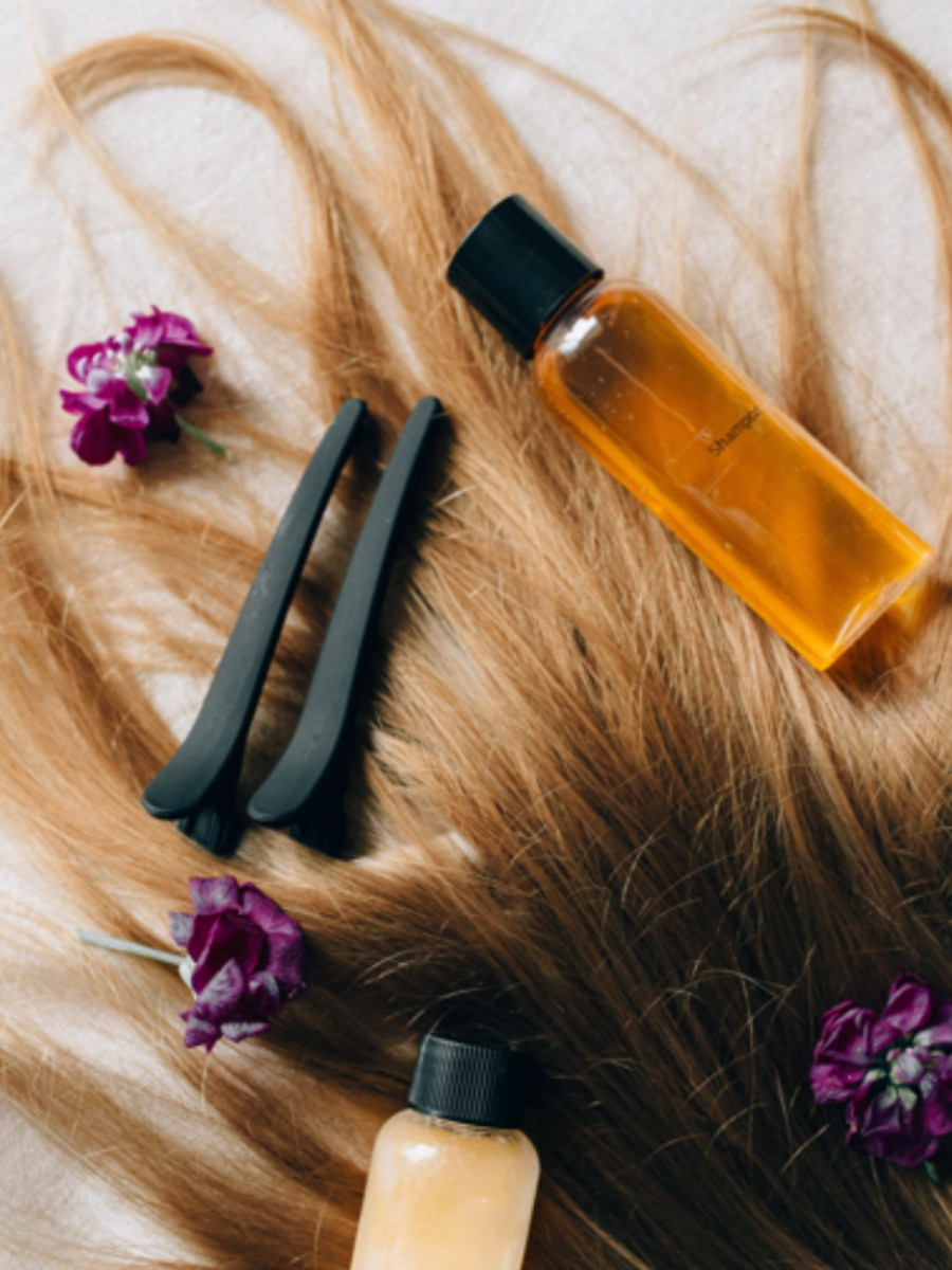 Curated collection of visually appealing shampoos for various hair types, showcasing options for fine, oily, thick, dry, colored, and damaged hair.