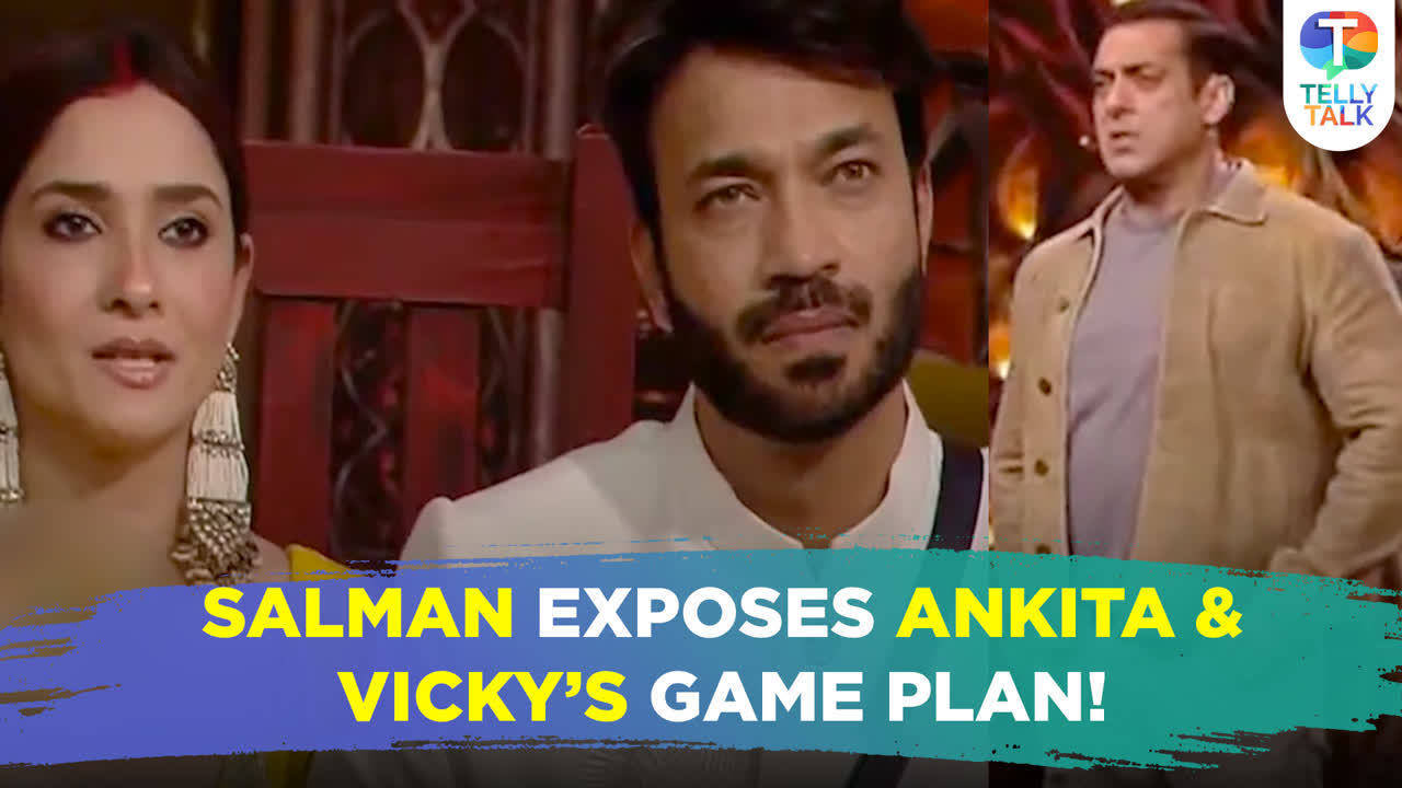 Bigg Boss 17 Update Salman Khan Exposes Vicky Jain And Ankita Lokhandes Plan Vicky Ankita To