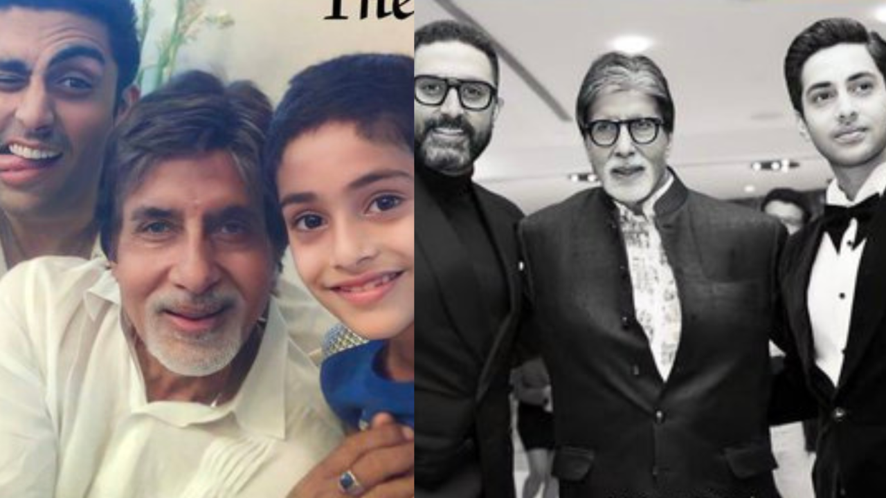 Amitabh Bachchan Shares Before After Pics With Agastya Nanda To Send