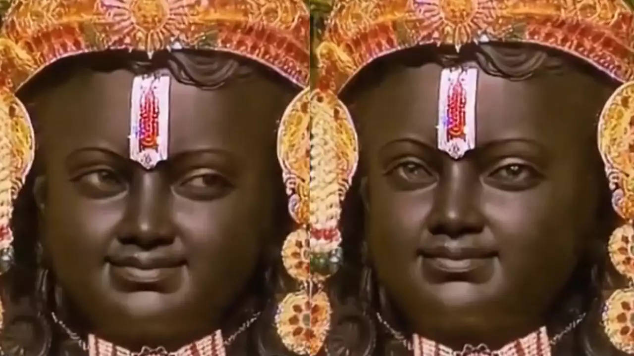 Ayodhya Temple's Ram Lalla Idol Winking And Blinking Is Winning Hearts ...