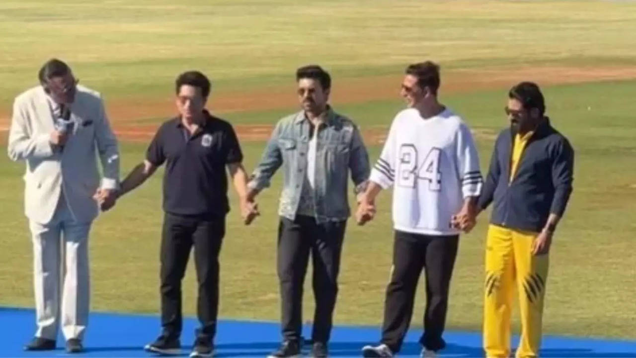 Ram Charan, Akshay Kumar, Sachin Tendulkar, Suriya And More Dance To Naatu Naatu At ISPL - Watch