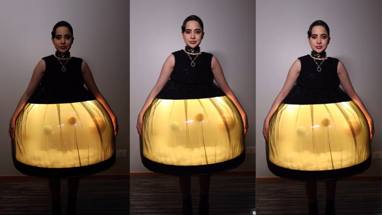 Urfi Javed Dons Stunning Universe-Inspired Dress With Planets Inside The Fit, Trolls Call It 'Science Project'