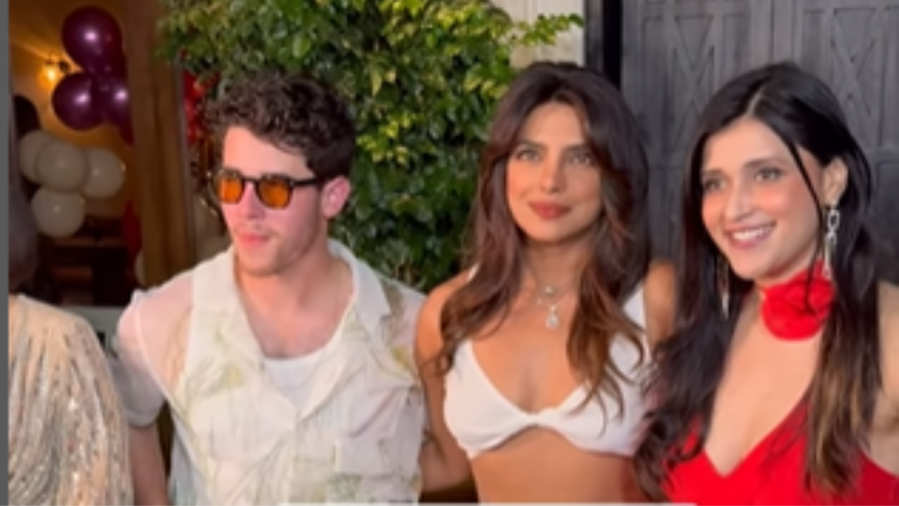 Priyanka Chopra Stuns In White As She Attends Mannara Chopra's Birthday Bash With Hubby Nick Jonas - WATCH