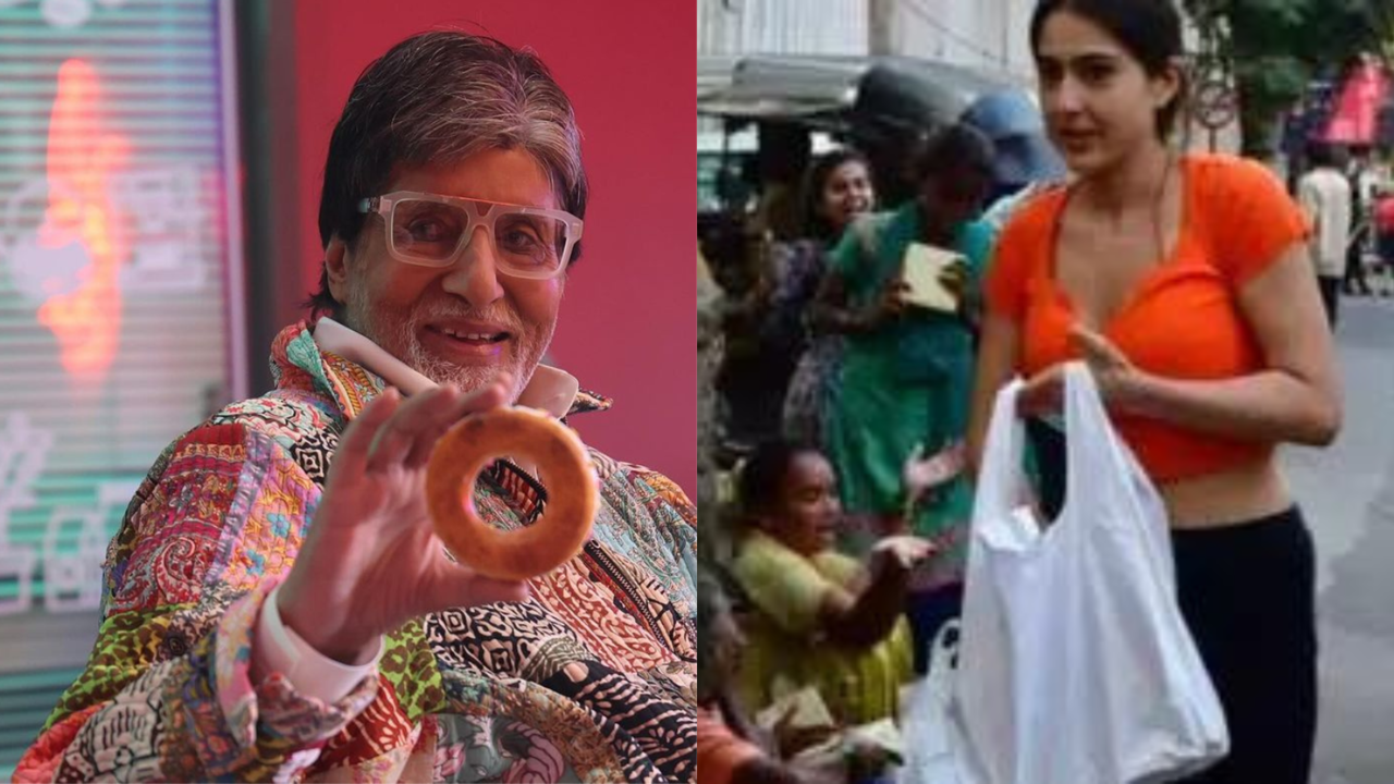 Today's ENT Wrap: Amitabh Bachchan's Playful Post On Doughnut, Sara Asks Paps Not To Click As She Distributes Food Packets