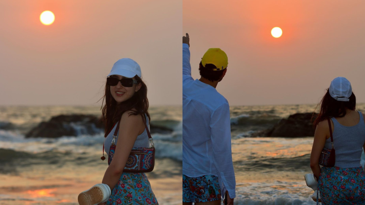 Sara Ali Khan Enjoys Sunset Beach Getaway With Brother Ibrahim, Says She's 'Peace Loving' Person