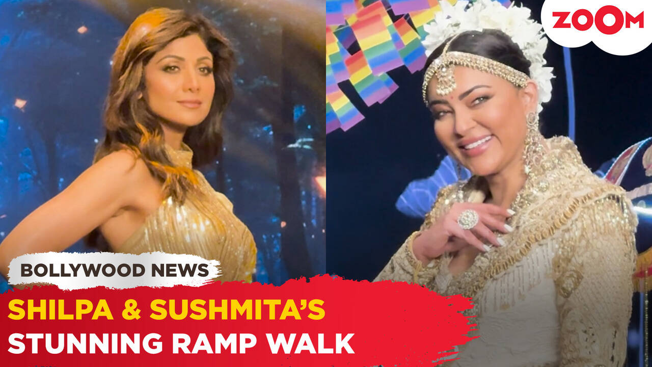 Shilpa Shetty and Sushmita Sen turn heads with their ramp walk at event ...