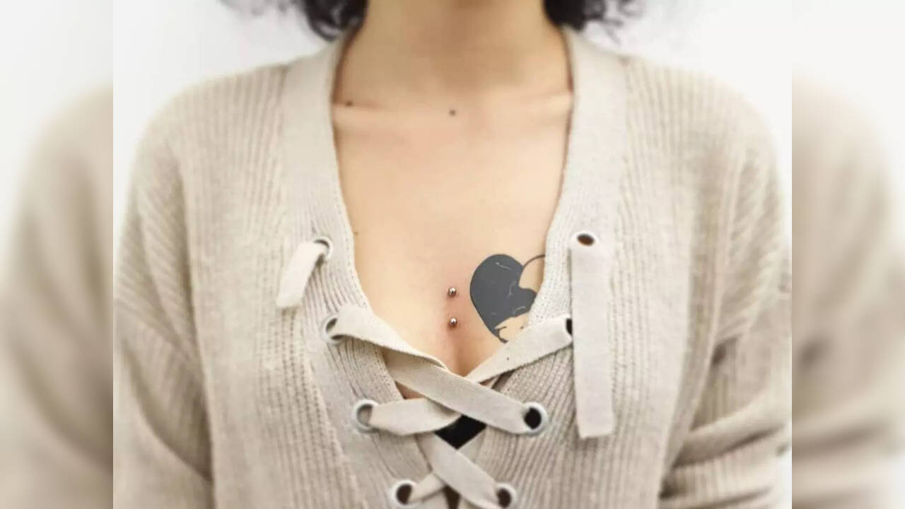All you need to know about sternum piercing; check out stunning chest
