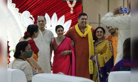 Kajol at Durga Puja celebrations