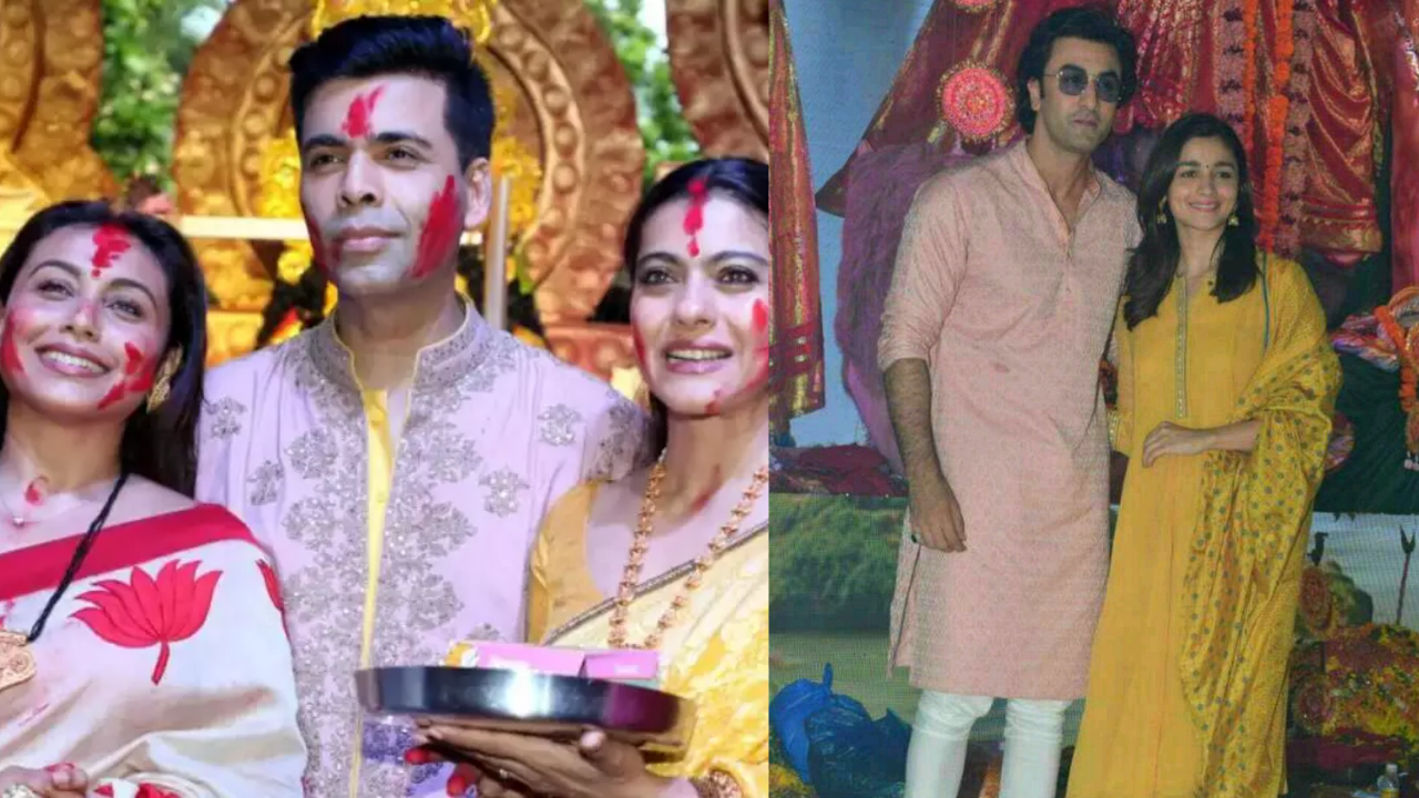 Throwback: Here's how B-town stars celebrated Durga Puja in the past