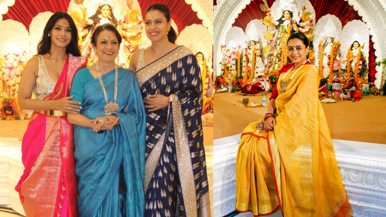 [PHOTOS] Durga Puja 2021: Kajol To Rani Mukerji, Celebrities Spotted ...