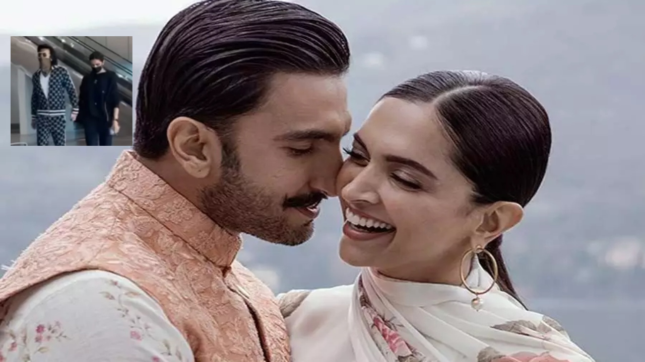 Ranveer and Deepika spotted at Dehradun airport