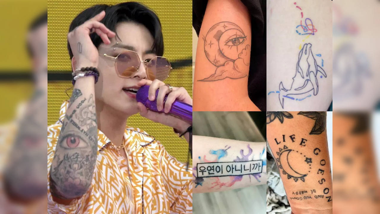 Korean netizens have mixed reactions to Jungkooks arm tattoos  allkpop