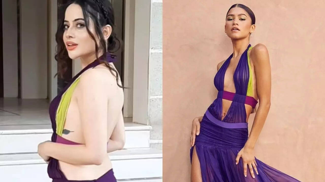 Urfi Javed flaunts her tattoo as she 