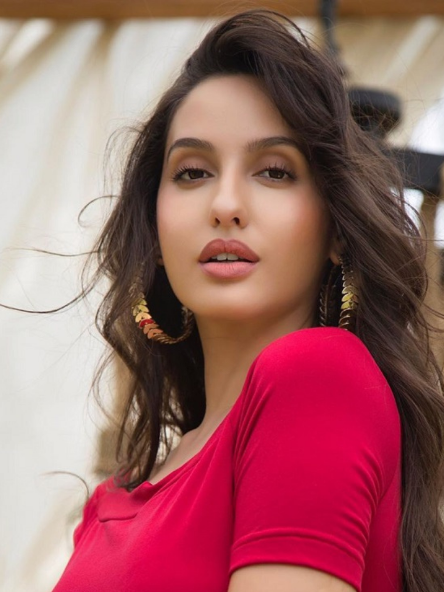 Nora Fatehi red dresses for Valentine's Day