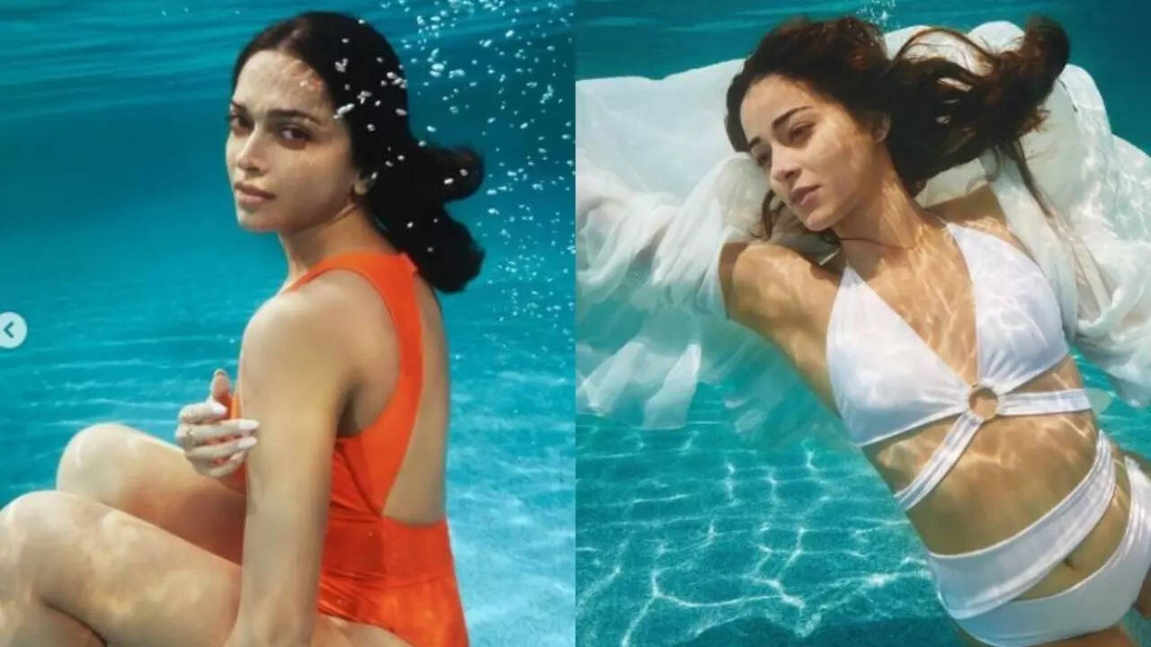 Deepika Padukone looks smoking hot in orange monokini, Ananya Panday ups  the temperature in white bikini, Celebrity News | Zoom TV