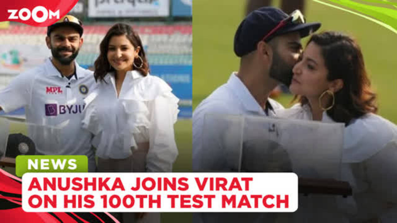 Anushka Sharma Joins Virat Kohli On His 100th Cricket Test Match