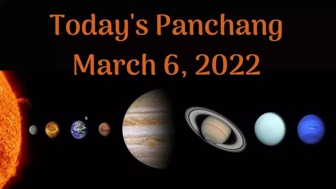 aaj ka panchang today panchang, march 6, 2022: check out the sunrise and sunset timing, nakshatra, shubh muhurat and other details daily panchang hindu calendar