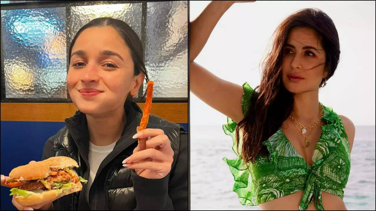 Alia: Photos of the Day: Alia Bhatt gorges on burger, Katrina Kaif ...