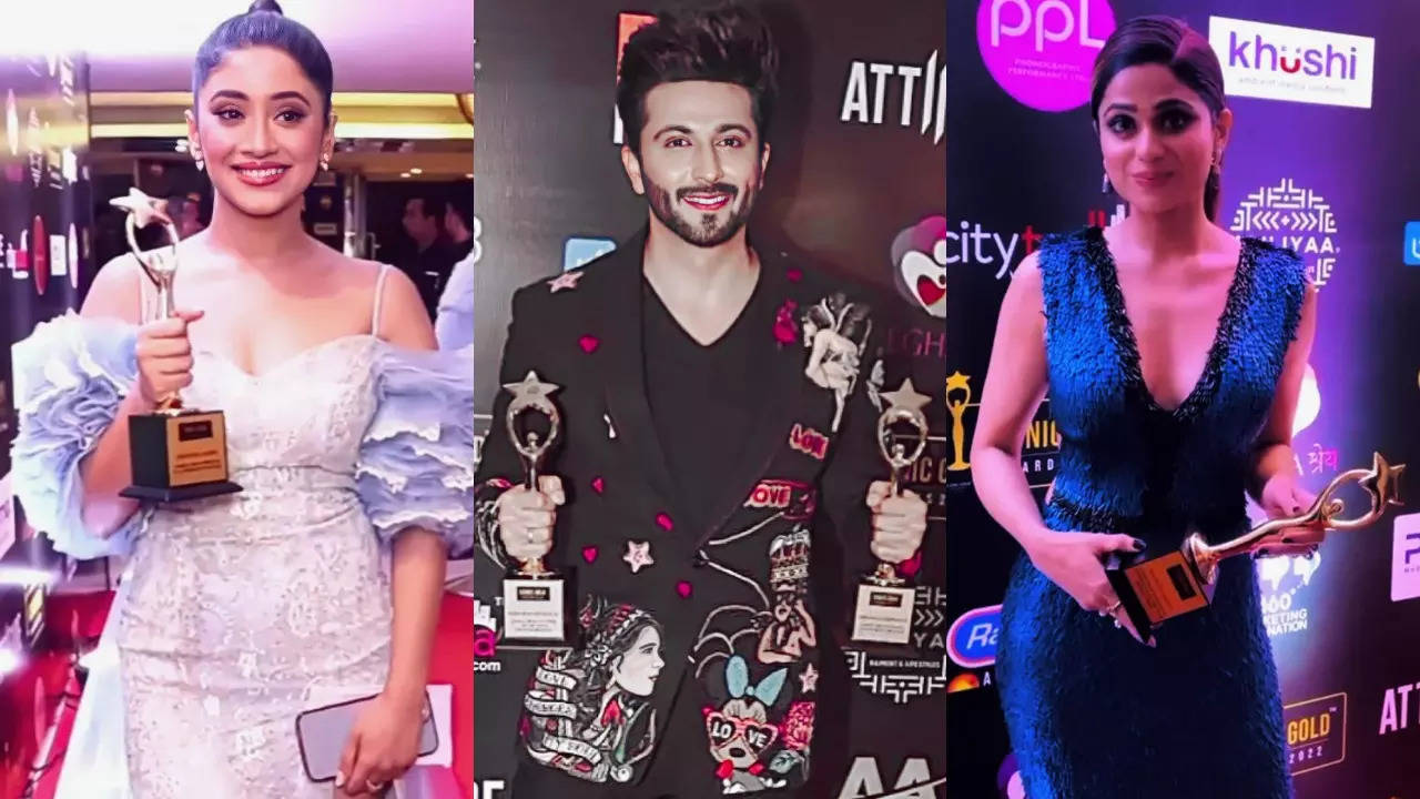 Iconic Gold Awards Shivangi Joshi, Dheeraj Dhoopar, Shamita Shetty and