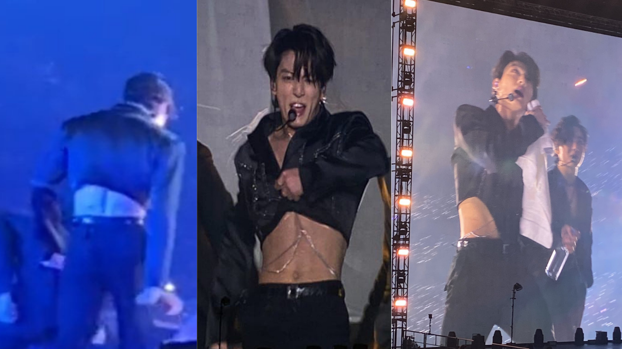Jungkook shows off his athletic body in brand-new crop top at BTS' Las