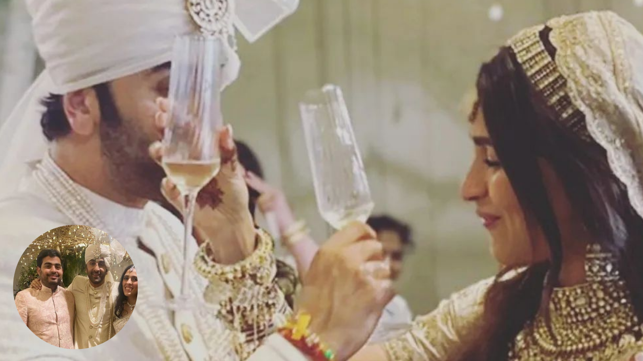 Unseen inside PICS from Ranbir Kapoor-Alia Bhatt's wedding go viral; Ambanis strike a pose, newlyweds raise a toast and more