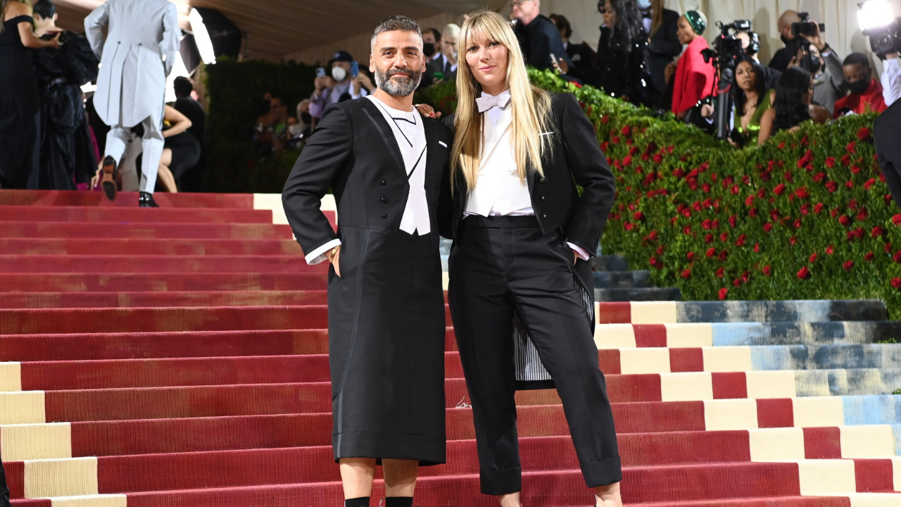 Met Gala 2022 Marvel's Moon Knight Oscar Isaac sports a Thom Browne