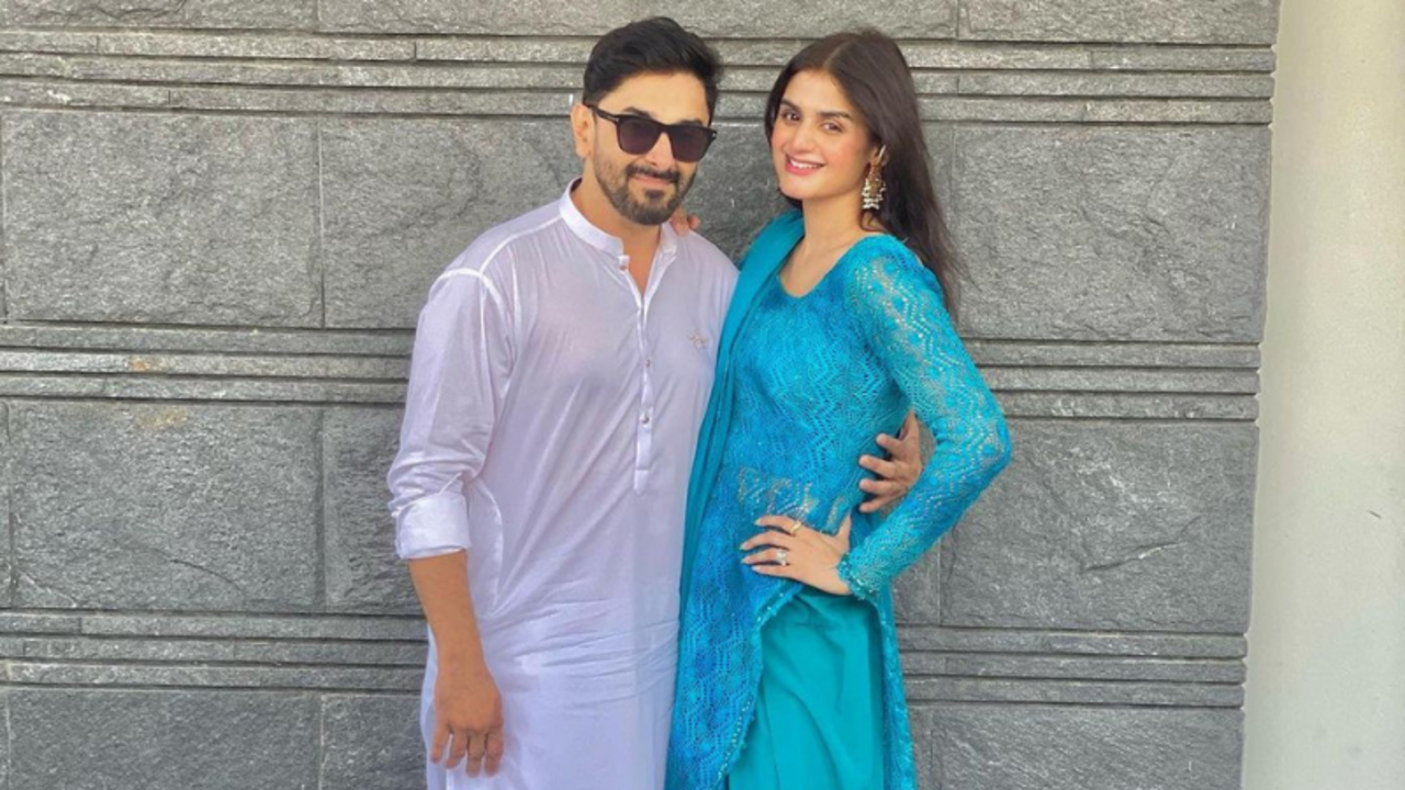 Hira Mani with husband