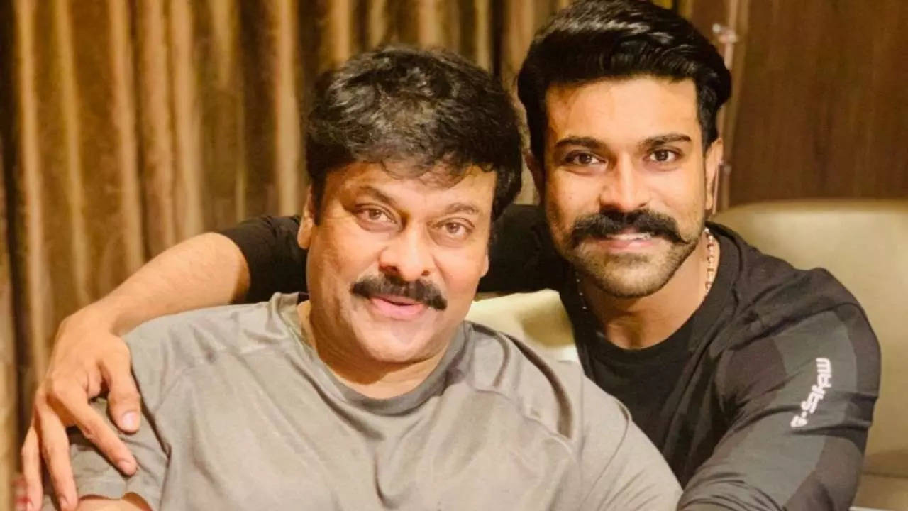 Ram Charan and Chiranjeevi