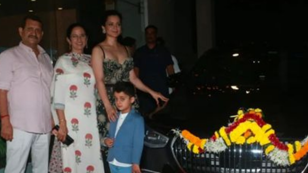 Ahead of Dhaakad release, Kangana Ranaut flaunts new Mercedes car