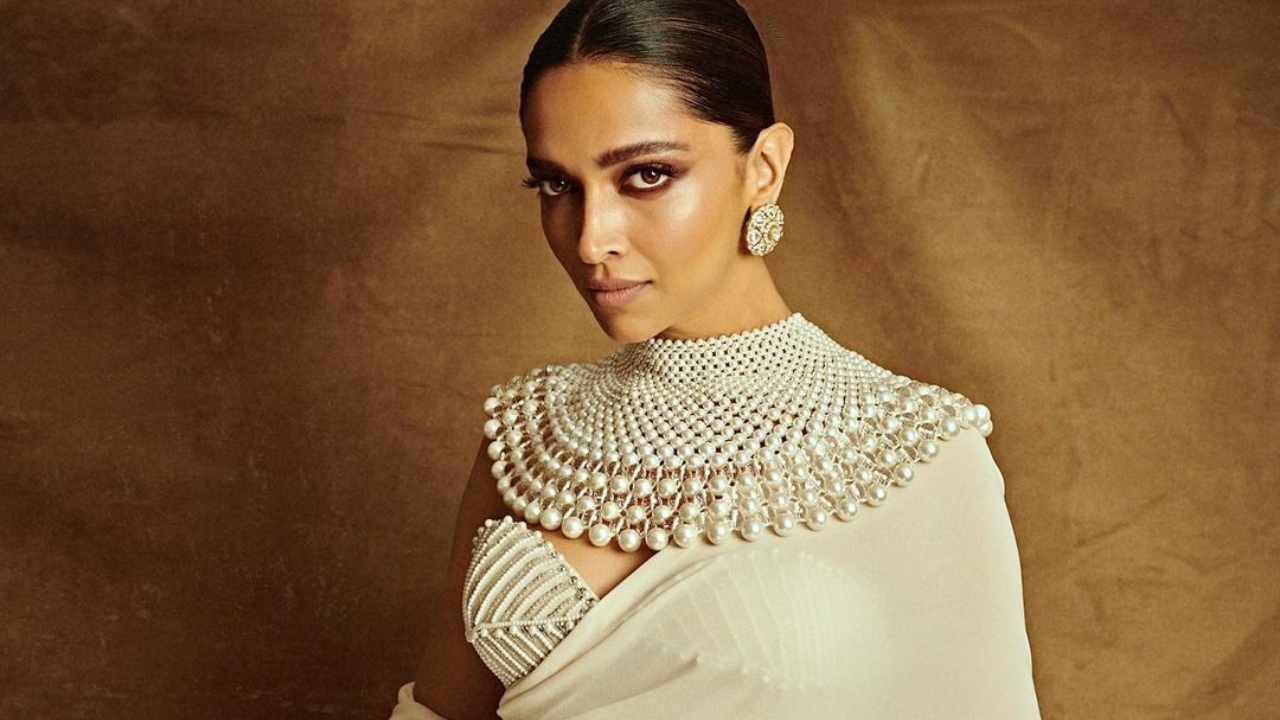 Deepika Padukone goes the saree way again at Cannes, looks graceful in white ruffle drape, PICS
