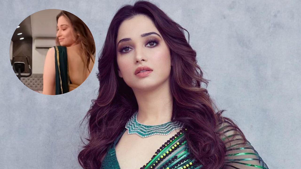 Tamannaah Tamannaah Bhatia Looks Smoking Hot As She Flaunts Her Curves In Backless Blouse Low 