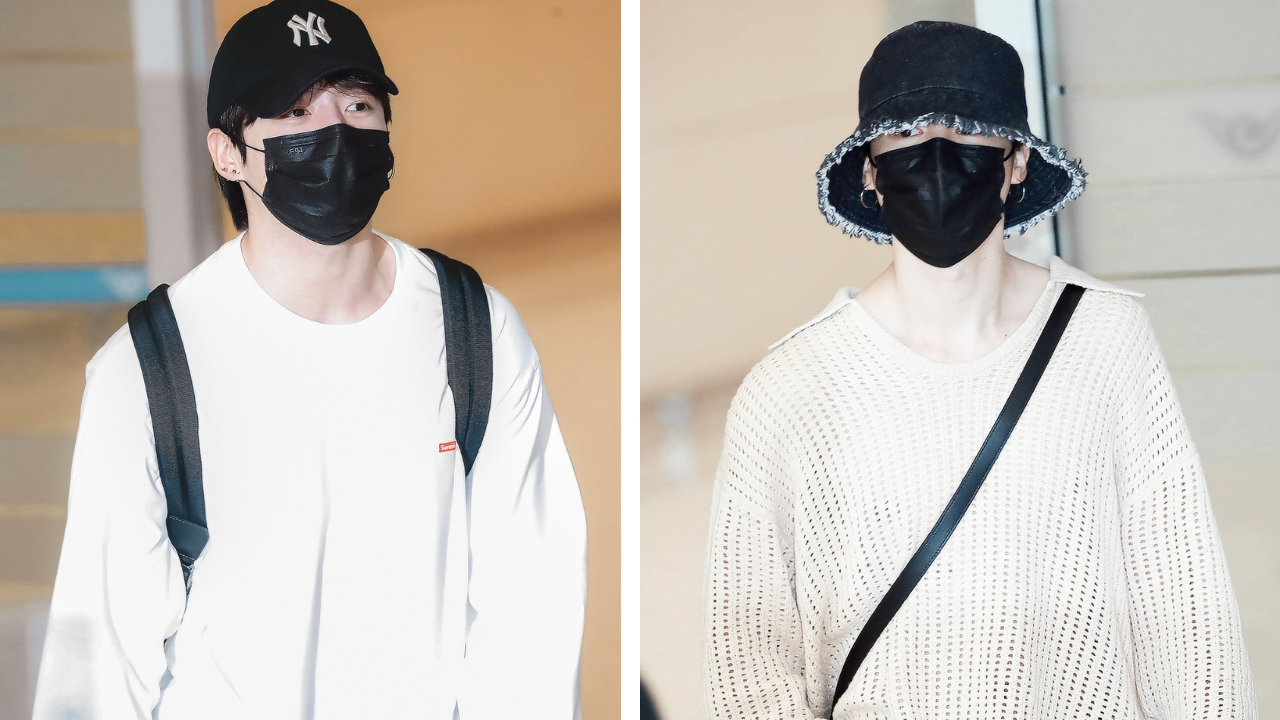 BTS's V Shocks Netizens With His Unexpected Airport Style