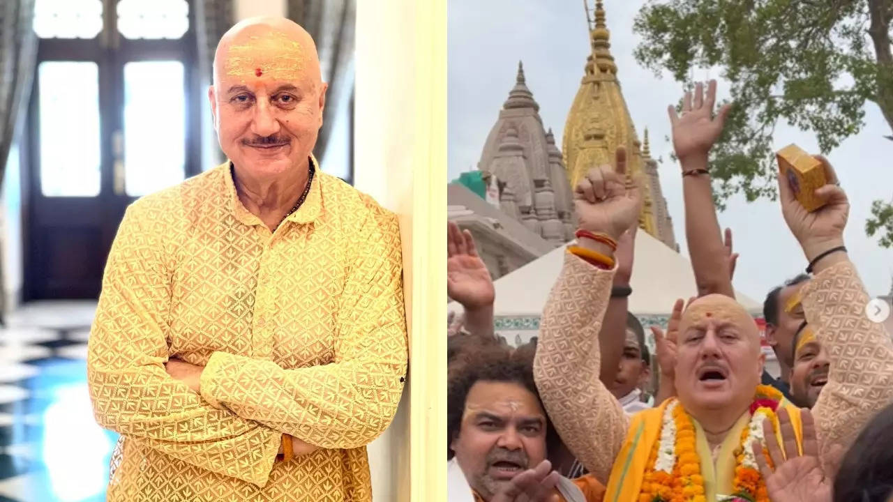 Anupam Kher thanks PM Modi after offering prayers at Varanasi's Kashi Vishwanath Temple: 'Seeing the grandeur and physique...'