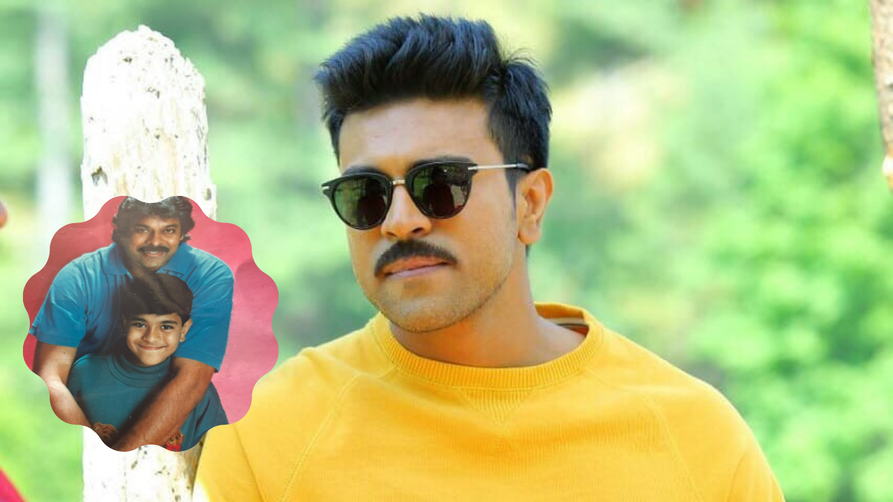 Ram Charan: Ram Charan shares rare throwback photo with Chiranjeevi on ...