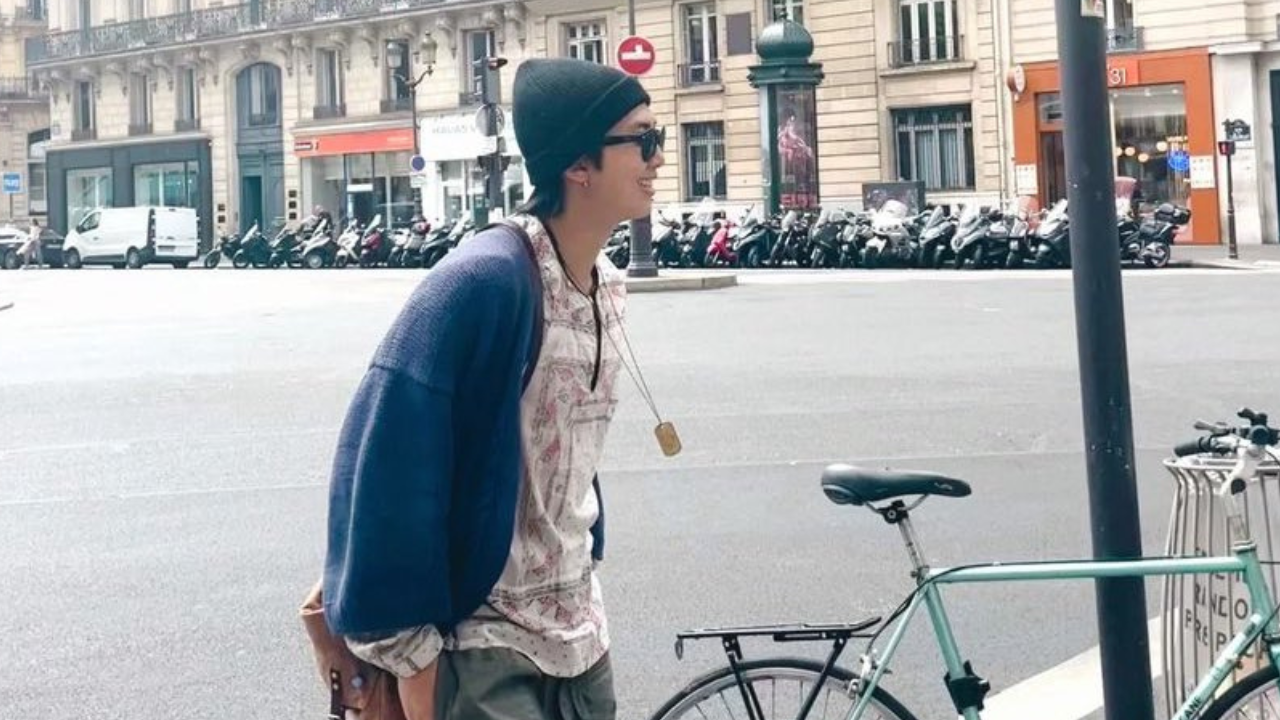 BTS' RM only knows two French words but his Parisian tour still seems ...