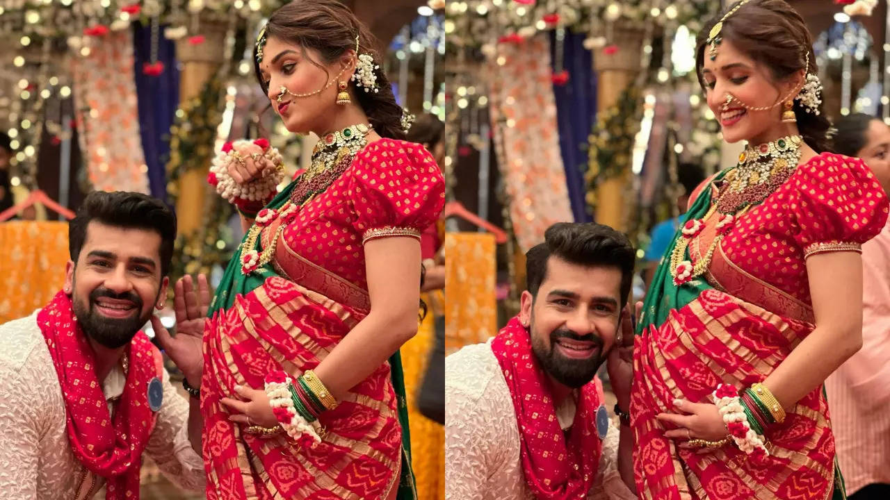 Anupamaa's Aashish Mehrotra and Nidhi Shah share adorable BTS pictures from Kinjal's  baby shower scene; fans say, 'Best pic'