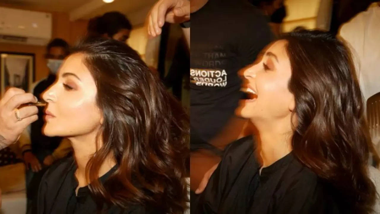 Anushka Sharma is all smiles and laughter amidst a makeup session in her latest Instagram photos - take a look