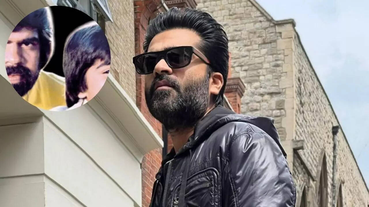 Tamil actor Silambarasan shares a throwback picture of his father, see