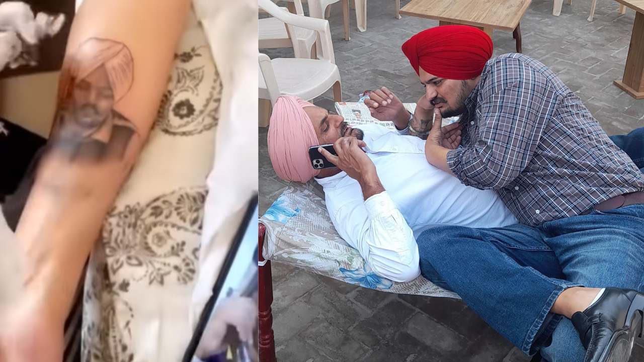 Sidhu Moosewala's parents get son's face tattooed on their arms - The  English Post - Breaking News, Politics, Entertainment, Sports