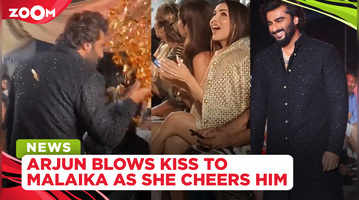 Arjun Kapoor BLOWS kiss to Malaika Arora during ramp walk as she turns cheerleader for him