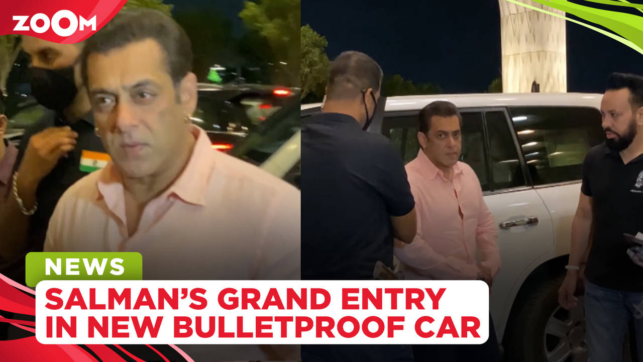 Salman Khan Arrives In New Bulletproof Car At The Airport Amid Death