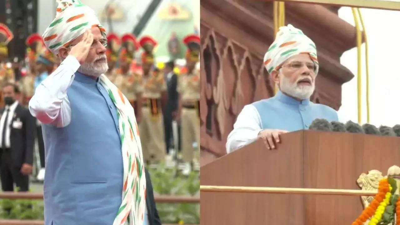 PM Modi at I-Day celebrations at Red Fort