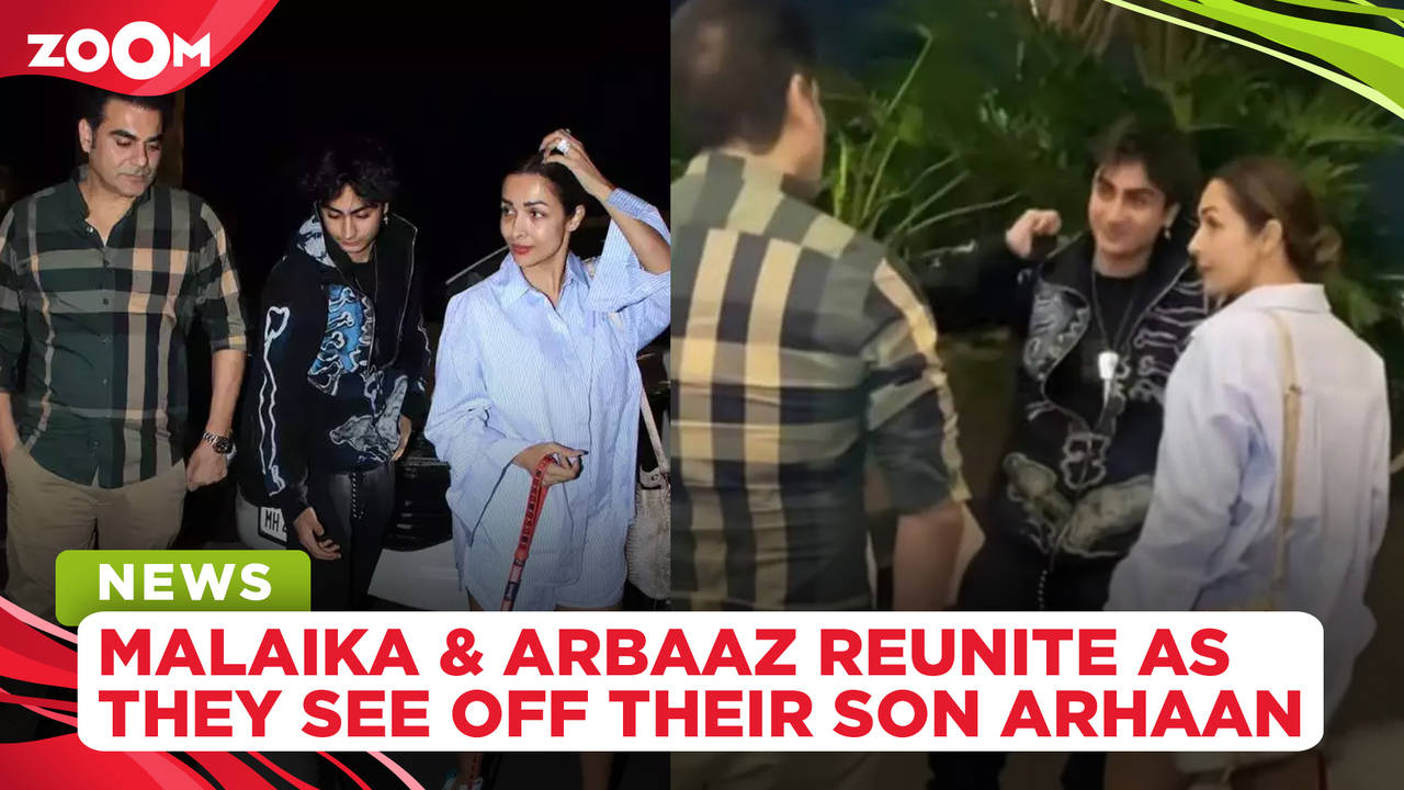 Malaika Arora And Arbaaz Khan Reunite As They See Off Their Son Arhaan At The Airport News News