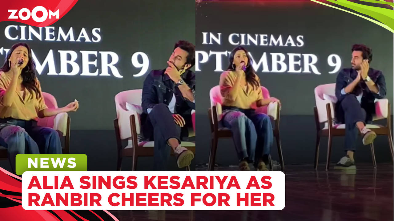 Alia Bhatt SINGS Kesariya While Ranbir Kapoor Cheers For Her In Viral Video