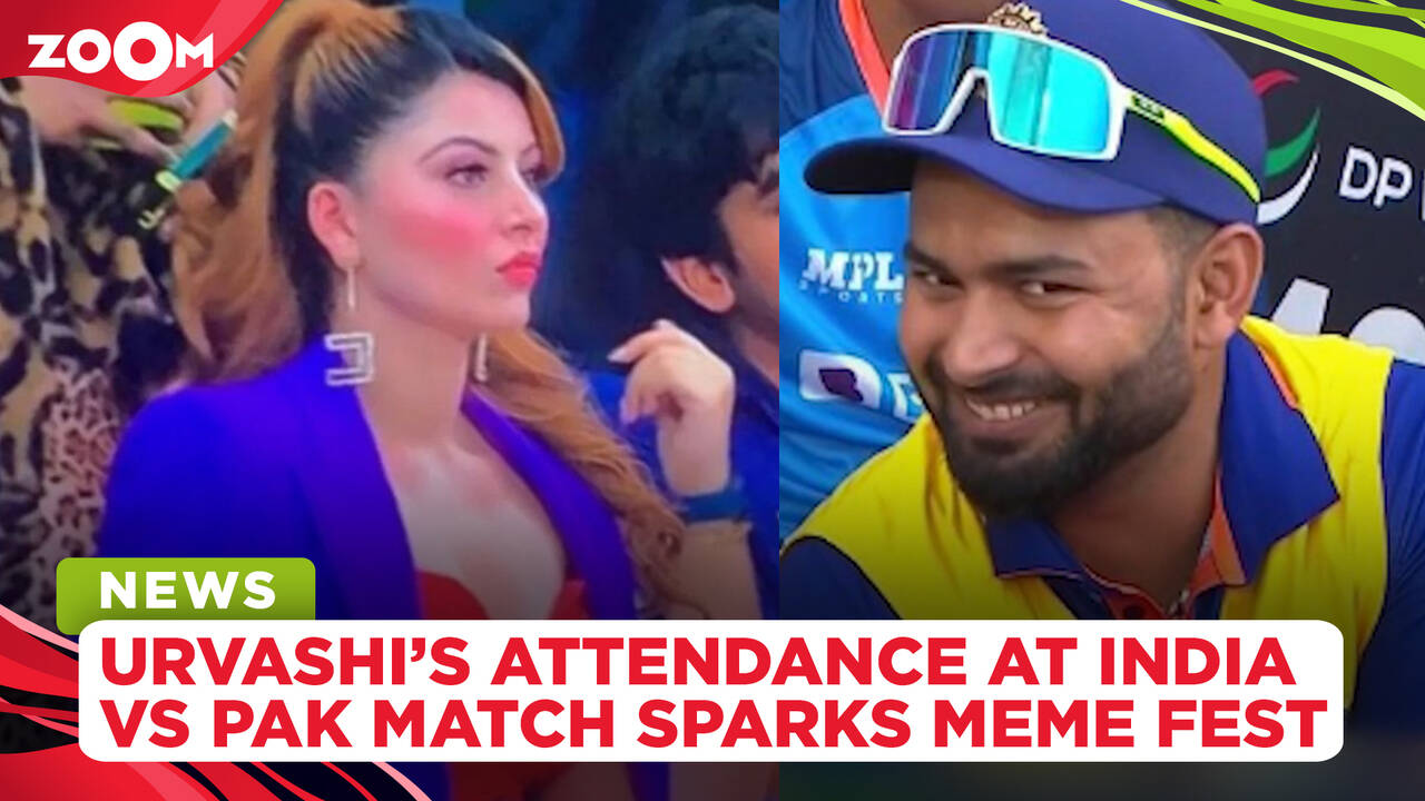 Urvashi Rautela's attendance at India vs Pakistan match sparks meme fest